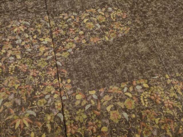 平和屋着物●訪問着　エ霞花唐草文　正絹　逸品　AABB7938ck