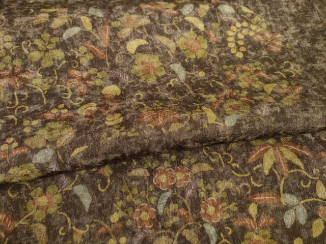平和屋着物●訪問着　エ霞花唐草文　正絹　逸品　AABB7938ck