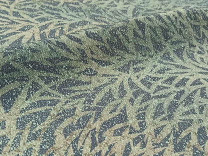 平和屋着物▽洗える最高級着物 ＜英＞はなぶさ謹製 小紋 単衣 草葉文 鬼しぼ縮緬 洗える着物 AABB8002jh