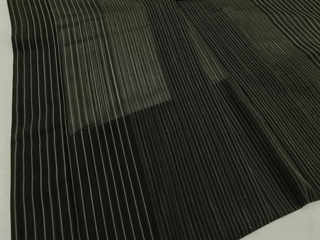 平和屋着物▽男性 羽織 紬地 スリーシーズン 春夏秋 塵除け 縞 正絹 逸品 AABB8006jh