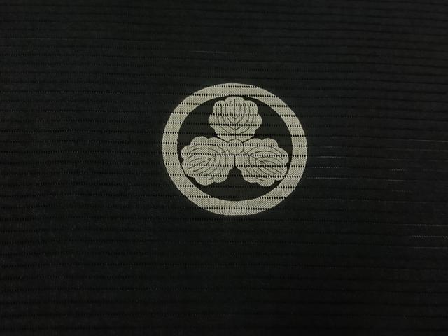 平和屋着物▽男性　黒紋付　長羽織　スリーシーズン　春夏秋　塵除け　暗黒色　正絹　逸品　AABB8007jh