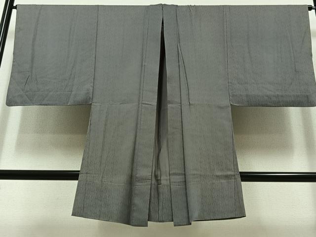 平和屋着物▽男性 羽織 スリーシーズン 春夏秋 塵除け 灰色 正絹 逸品 AABB8008jh
