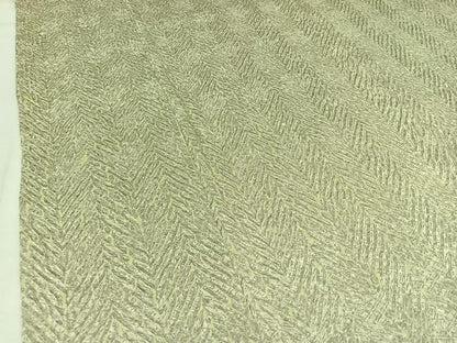 平和屋着物▽名門 藤娘きぬたや・総絞り 杢目絞り 小紋 単衣 草花文 正絹 逸品 AABB8013jh