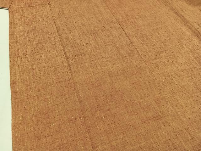 平和屋着物▽上質な紬 単衣 霞文 正絹 逸品 AABB8015jh