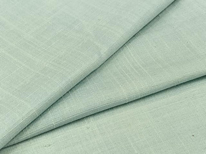 平和屋着物▽染司よしおか　五代目　吉岡幸雄　紬　単衣　月白色　ロング丈　正絹　逸品　AABB8016jh