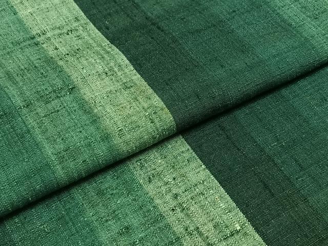 平和屋着物▽上質な紬 単衣 縞 正絹 逸品 AABB8030jh