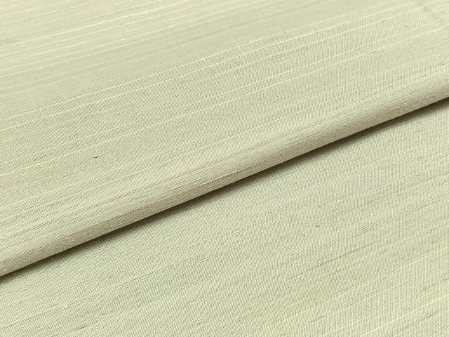 平和屋着物▽紅花紬　米沢　単衣　横段文　正絹　逸品　AABB8032jh