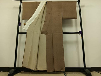 平和屋着物▽江戸小紋 単衣 鮫小紋柄 正絹 逸品 AABB8035jh