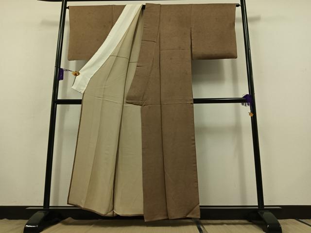 平和屋着物▽江戸小紋 単衣 鮫小紋柄 正絹 逸品 AABB8035jh