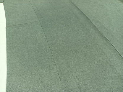 平和屋着物▽江戸小紋　単衣　作家物　鮫小紋柄　三越扱い　反端付き　正絹　逸品　AABB8036jh