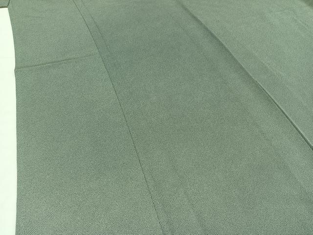 平和屋着物▽江戸小紋　単衣　作家物　鮫小紋柄　三越扱い　反端付き　正絹　逸品　AABB8036jh