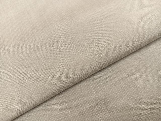 平和屋着物●上質な紬 色無地 利休白茶色 正絹 逸品 AABB8172ph