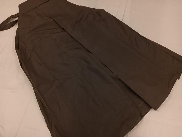 平和屋着物●男性　馬乗り袴　縞　正絹　逸品　AABB8188ph