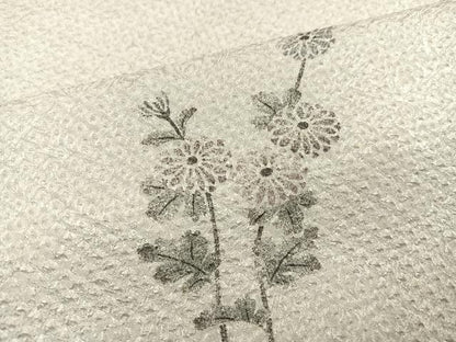 平和屋着物●訪問着　絞り　枝花文　正絹　逸品　AABB8190ph
