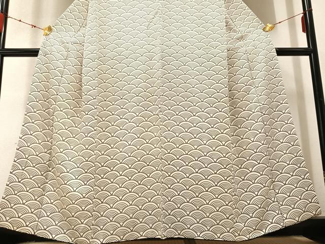 平和屋着物●訪問着　青海波　正絹　逸品　AABB8191ph