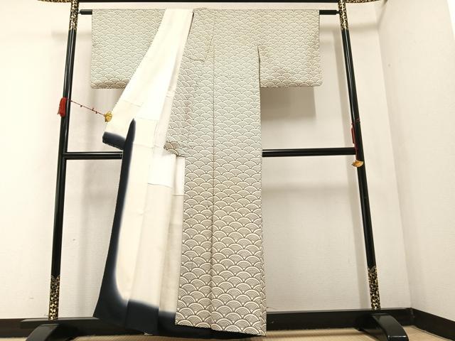 平和屋着物●訪問着　青海波　正絹　逸品　AABB8191ph