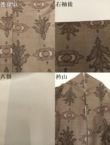 平和屋着物●本場大島紬　一元絣　草木文　正絹　逸品　AABB8194ph