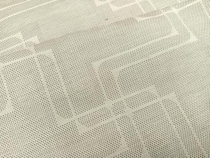 平和屋着物●上質な紬 幾何学文様 正絹 逸品 AABB8236ph