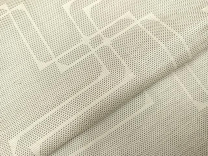 平和屋着物●上質な紬 幾何学文様 正絹 逸品 AABB8236ph