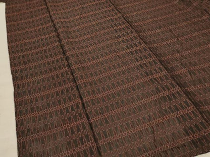 平和屋着物＊夏物 小紋 紗 幾何学文様 正絹 逸品 AABB8243jd
