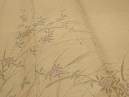 平和屋着物＊夏物 訪問着 紗 作家物 草花文 ますいわ屋扱い 正絹 逸品 AABB8246jd