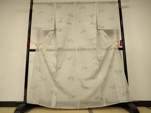 平和屋着物＊夏物 本場大島紬 夏大島 舞蝶文 正絹 逸品 AABB8247jd