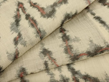 平和屋着物＊夏物 小千谷ちぢみ 幾何学文様 麻 逸品 AABB8248jd