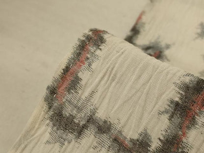 平和屋着物＊夏物 小千谷ちぢみ 幾何学文様 麻 逸品 AABB8248jd
