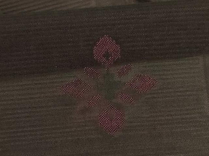平和屋着物＊夏物 小紋 絽 幾何学文様 正絹 逸品 AABB8259jd