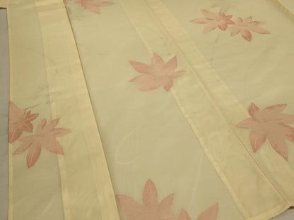 平和屋着物＊夏物 小紋 紗 楓文 正絹 逸品 AABB8260jd