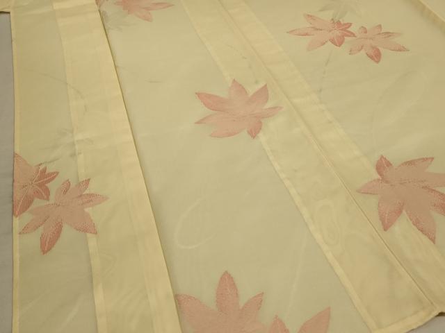 平和屋着物＊夏物 小紋 紗 楓文 正絹 逸品 AABB8260jd