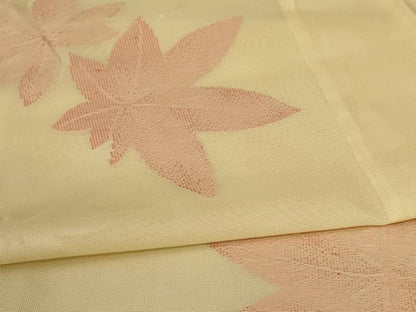 平和屋着物＊夏物 小紋 紗 楓文 正絹 逸品 AABB8260jd