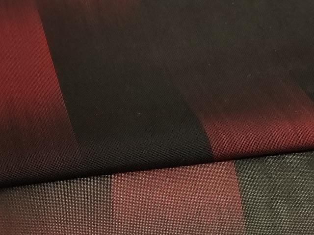 平和屋着物＊夏物 小紋 紗 変わり市松 正絹 逸品 AABB8262jd