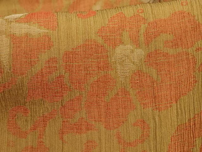 平和屋着物＊夏物 小千谷ちぢみ 花丸文 麻 逸品 未使用 AABB8266jd