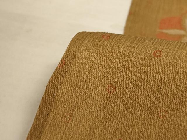 平和屋着物＊夏物 小千谷ちぢみ 花丸文 麻 逸品 未使用 AABB8266jd