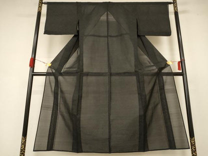 平和屋着物＊夏物 本場大島紬 夏大島 菱文 正絹 逸品 AABB8267jd