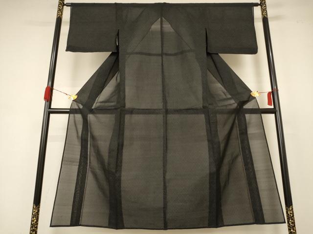 平和屋着物＊夏物 本場大島紬 夏大島 菱文 正絹 逸品 AABB8267jd