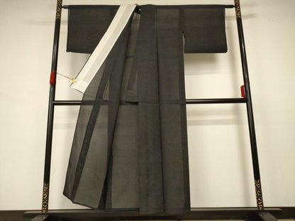 平和屋着物＊夏物 本場大島紬 夏大島 菱文 正絹 逸品 AABB8267jd