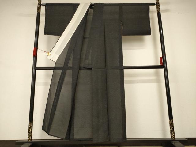 平和屋着物＊夏物 本場大島紬 夏大島 菱文 正絹 逸品 AABB8267jd