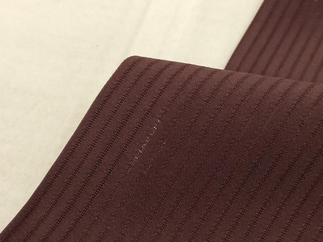 平和屋着物＊夏物 松尾光琳 色無地 絽 黒鳶色 正絹 逸品 AABB8268jd