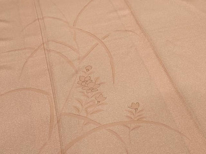 平和屋着物＊夏物　訪問着　絽　草花文　正絹　逸品　AABB8273jd