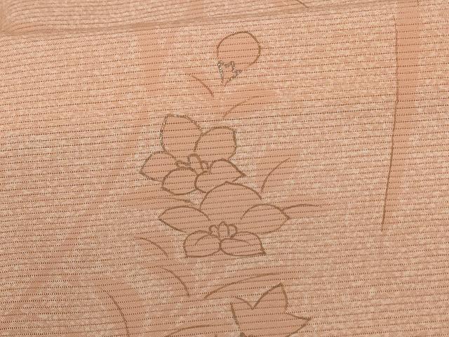 平和屋着物＊夏物　訪問着　絽　草花文　正絹　逸品　AABB8273jd