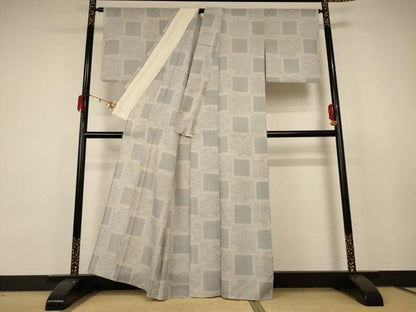 平和屋着物＊夏物 本場大島紬 夏大島 色紙花文 正絹 逸品 AABB8275jd