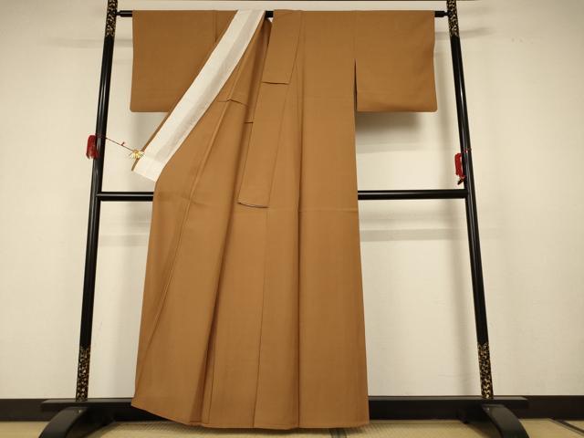 平和屋着物＊夏物 色無地 絽 香染色 正絹 逸品 AABB8276jd