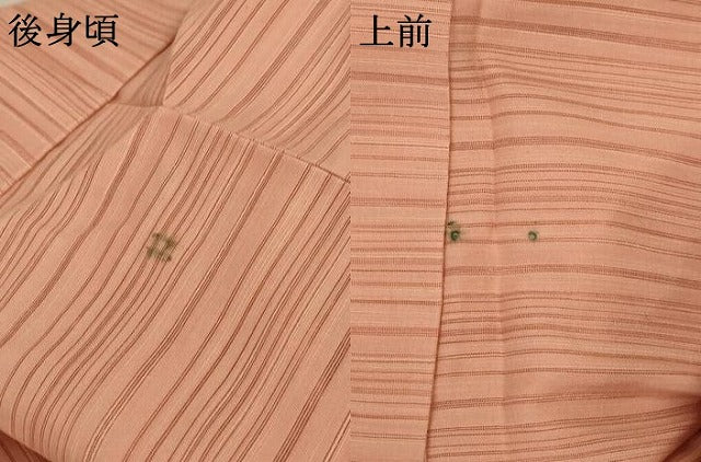平和屋着物＊夏物 小紋 絽 横段文 正絹 逸品 未使用 AABB8280jd