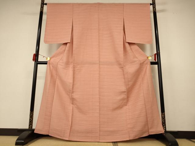 平和屋着物＊夏物 小紋 絽 横段文 正絹 逸品 未使用 AABB8280jd