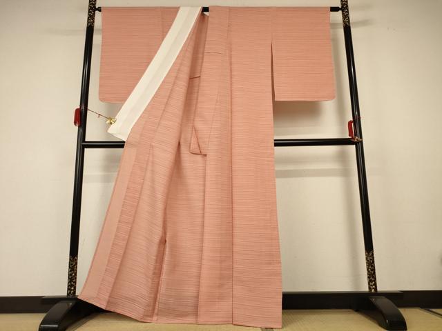 平和屋着物＊夏物 小紋 絽 横段文 正絹 逸品 未使用 AABB8280jd