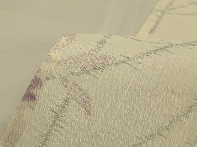 平和屋着物＊夏物 小紋 紗 舞花文 洗える着物 AABB8284jd