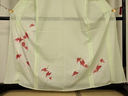 平和屋着物＊夏物 訪問着 絽 草花文 暈し染め 洗える着物 AABB8289jd