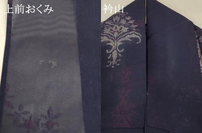 平和屋着物＊夏物 小紋 紗 飾花文 正絹 逸品 AABB8293jd